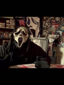 Poster for Holiday video from The Ghost Face