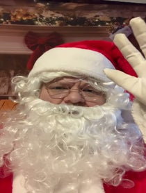 Poster for Holiday video from Santa Claus