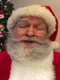 Poster for Holiday video from Santa