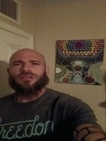 Poster for Birthday video from Jake Angeli-Chansley