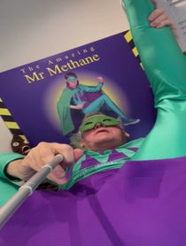 Poster for Birthday video from Mr Methane!