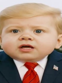 Poster for Birthday video from Baby Donald Trump
