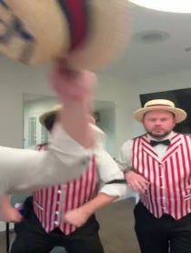 Poster for Birthday video from The Newfangled Four