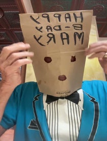 Poster for Birthday video from The Unknown Comic