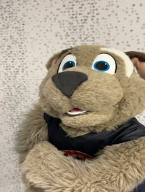 Poster for Valentine's Day video from Moondog Cavs Mascot Puppet