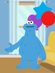 Poster for Birthday video from Cookie Monster