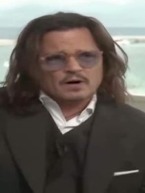 Poster for Pep Talk video from Johnny Depp PARODY AI