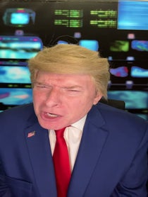 Poster for Valentine's Day video from Phillip Wilburn Trump Impressionist