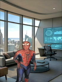 Poster for Birthday video from Spiderman
