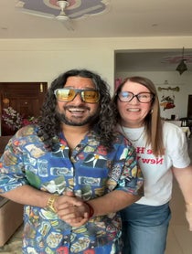 Poster for Birthday video from J&S (Jenny slatten &Sumit Singh) 90day fiancé