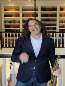 Poster for Birthday video from Kenny G