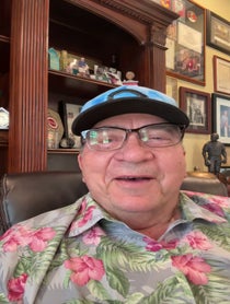 Poster for Birthday video from Johnny Bench