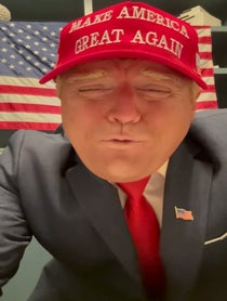 Poster for Birthday video from Donald J. Trump