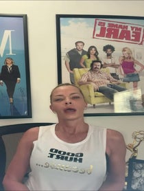 Poster for Birthday video from Jaime Pressly