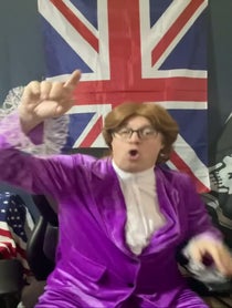 Poster for Birthday video from Austin Powers