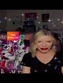 Poster for Birthday video from Linda Young