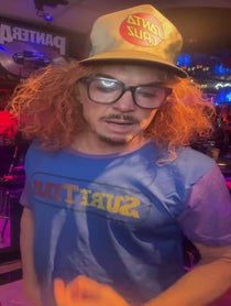 Poster for Birthday video from Carrot Top