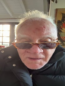 Poster for Birthday video from Malcolm Mcdowell