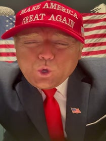Poster for Birthday video from Donald J. Trump