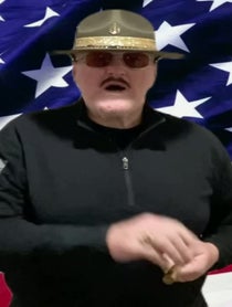 Poster for Birthday video from Sgt Slaughter