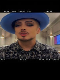 Poster for Birthday video from Boy George