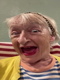 Poster for Birthday video from Janine Duvitski