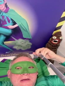 Poster for Birthday video from Mr Methane!