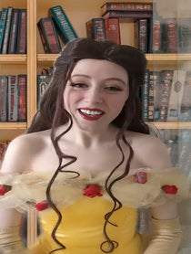 Poster for Birthday video from Belle/ Cinderella