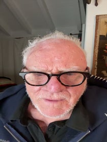 Poster for Birthday video from Malcolm Mcdowell