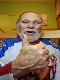 Poster for Birthday video from Hacksaw Jim Duggan