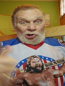 Poster for Pep Talk video from Hacksaw Jim Duggan