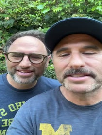 Poster for Birthday video from The Sklar Brothers