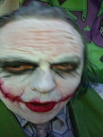 Poster for Birthday video from Joker Impersonator