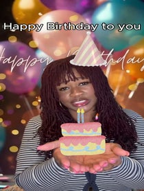 Poster for Birthday video from AJTalksAlot
