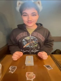 Poster for Birthday video from Mystical Furry Tarot