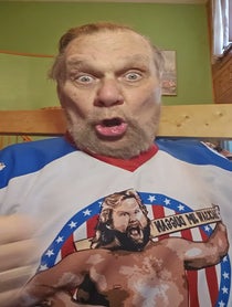 Poster for Birthday video from Hacksaw Jim Duggan