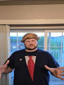 Poster for Birthday video from The best trump Impersonator