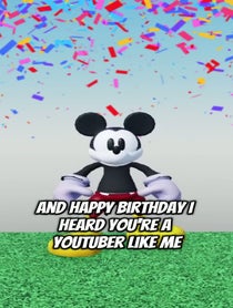 Poster for Birthday video from MickeyMunch