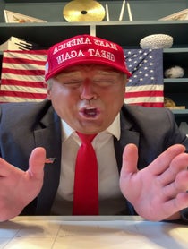 Poster for Birthday video from Donald J. Trump