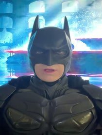 Poster for Birthday video from Batman impersonator