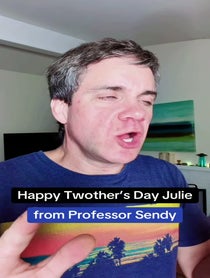 Poster for Mother's Day video from Professor Sendy