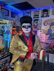Poster for Pep Talk video from Clownvis Presley