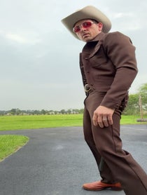 Poster for Birthday video from Disco Cowboy