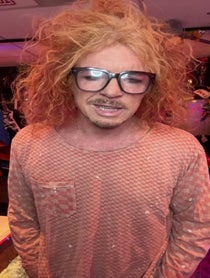Poster for Birthday video from Carrot Top