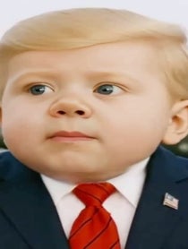 Poster for Birthday video from Baby Donald Trump