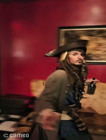 Poster for Intro video video from English/Greek Captain Jack Sparrow Impersonator