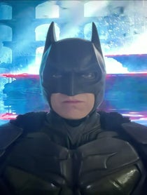 Poster for Birthday video from Batman impersonator