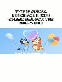 Poster for Birthday video from Bluey Custom Birthday Video