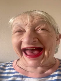 Poster for Birthday video from Janine Duvitski