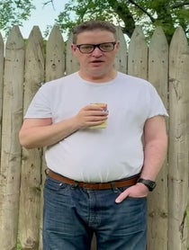Poster for Birthday video from Propane Man, Dan “America” Bruce